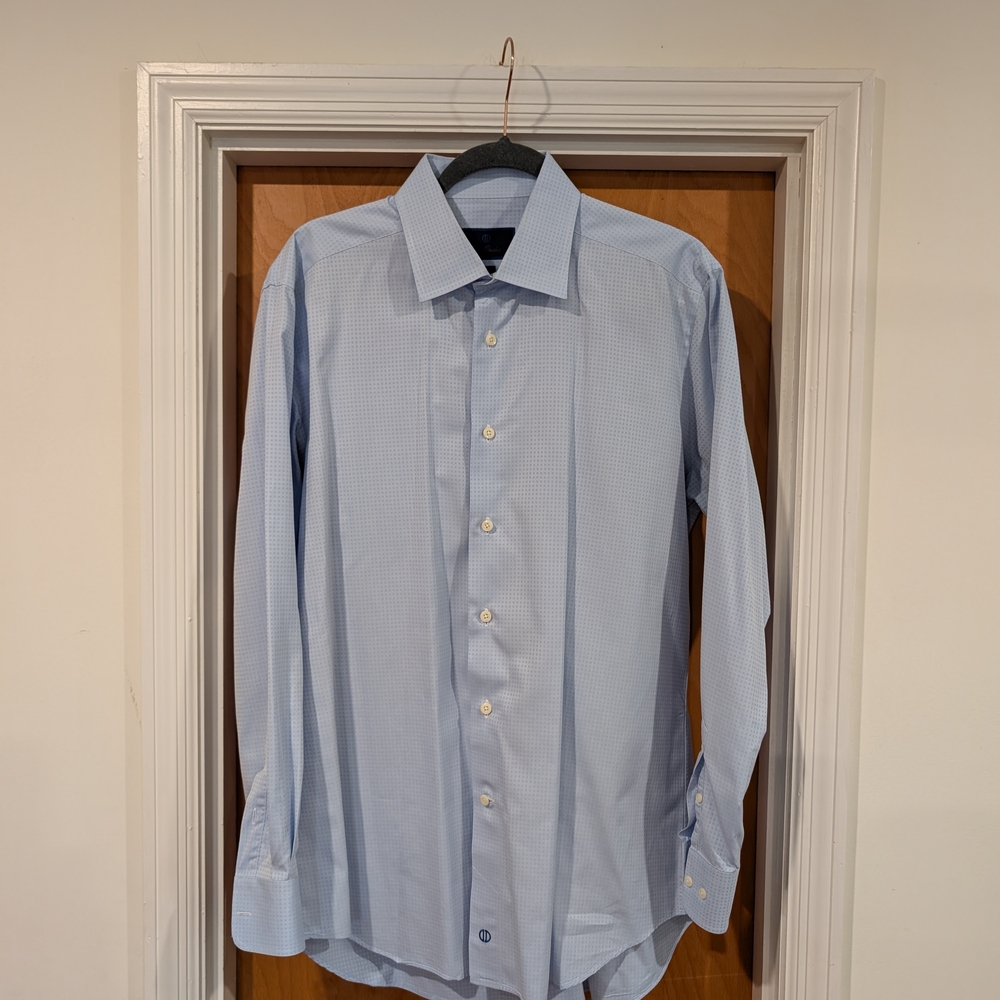 David Donahue Sky Blue Dress Shirt